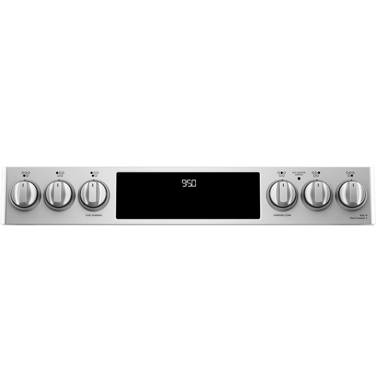 Cafe CHS950P2MS1 CAF(EBACK)™ 30" Smart Slide-In, Front-Control, Induction and Convection Double-Oven Range