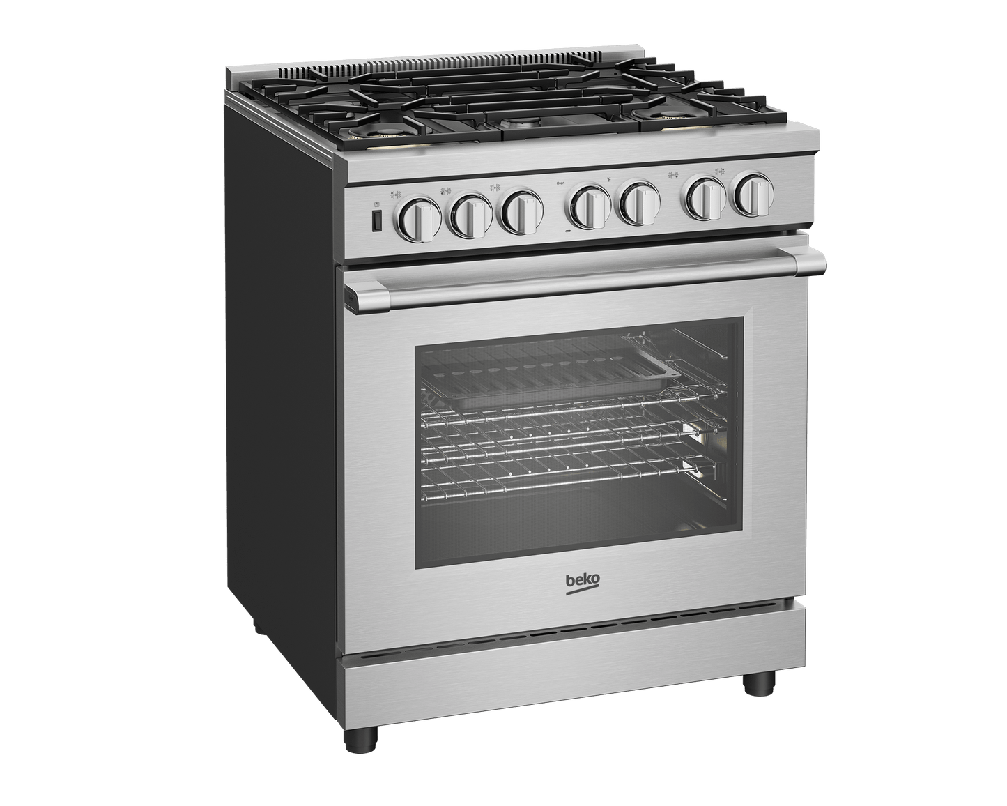 Beko PRDF34552SS 30" Stainless Steel Pro-Style Dual Fuel Range