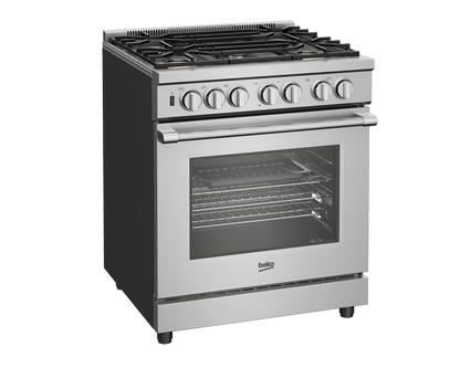 Beko PRDF34552SS 30" Stainless Steel Pro-Style Dual Fuel Range