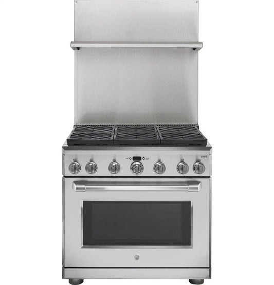 Ge Appliances UXADJB36PSS 36" Professional 30"-36" Adjustable Height Backsplash with Shelf