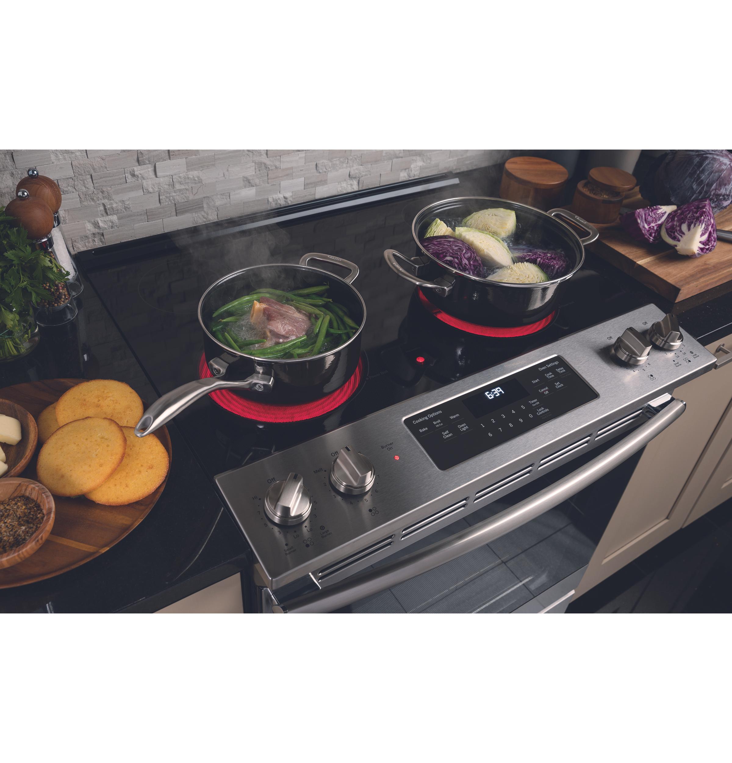 GE® 30" Slide-In Electric Range