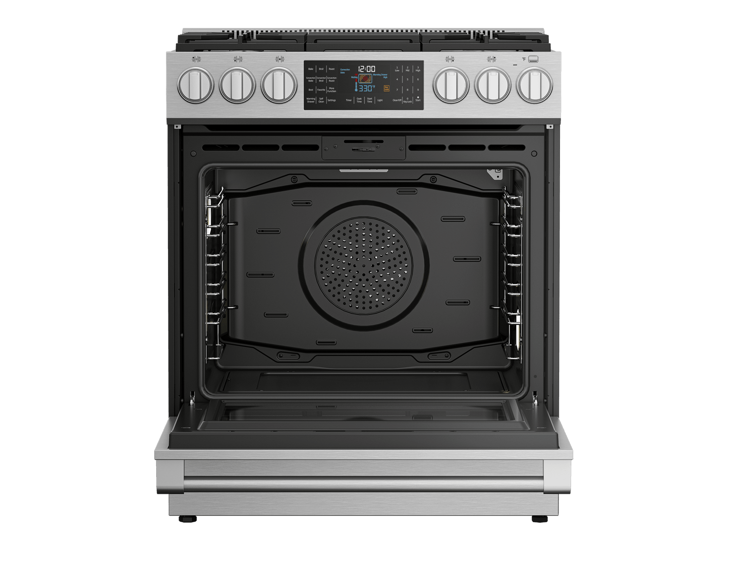 Beko SLDF30542SS 30" Stainless Steel Slide-In Dual Fuel Range