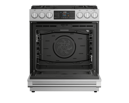 Beko SLDF30542SS 30" Stainless Steel Slide-In Dual Fuel Range
