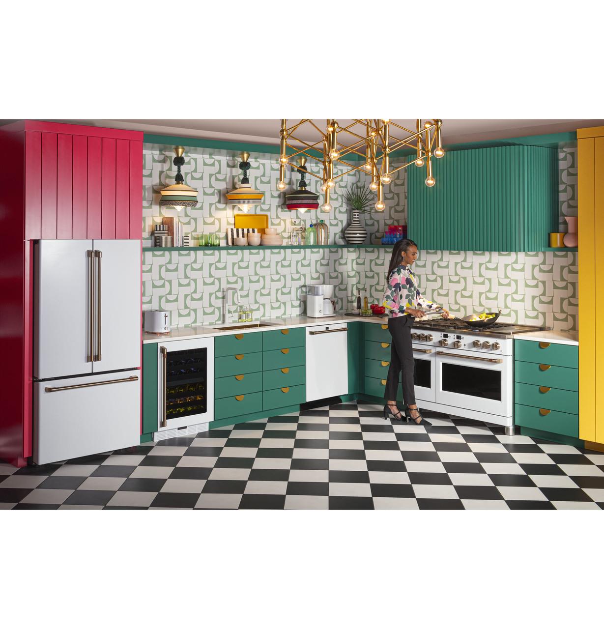 Cafe CWE23SP4MW2 CAF(EBACK)™ ENERGY STAR® 23.1 Cu. Ft. Smart Counter-Depth French-Door Refrigerator