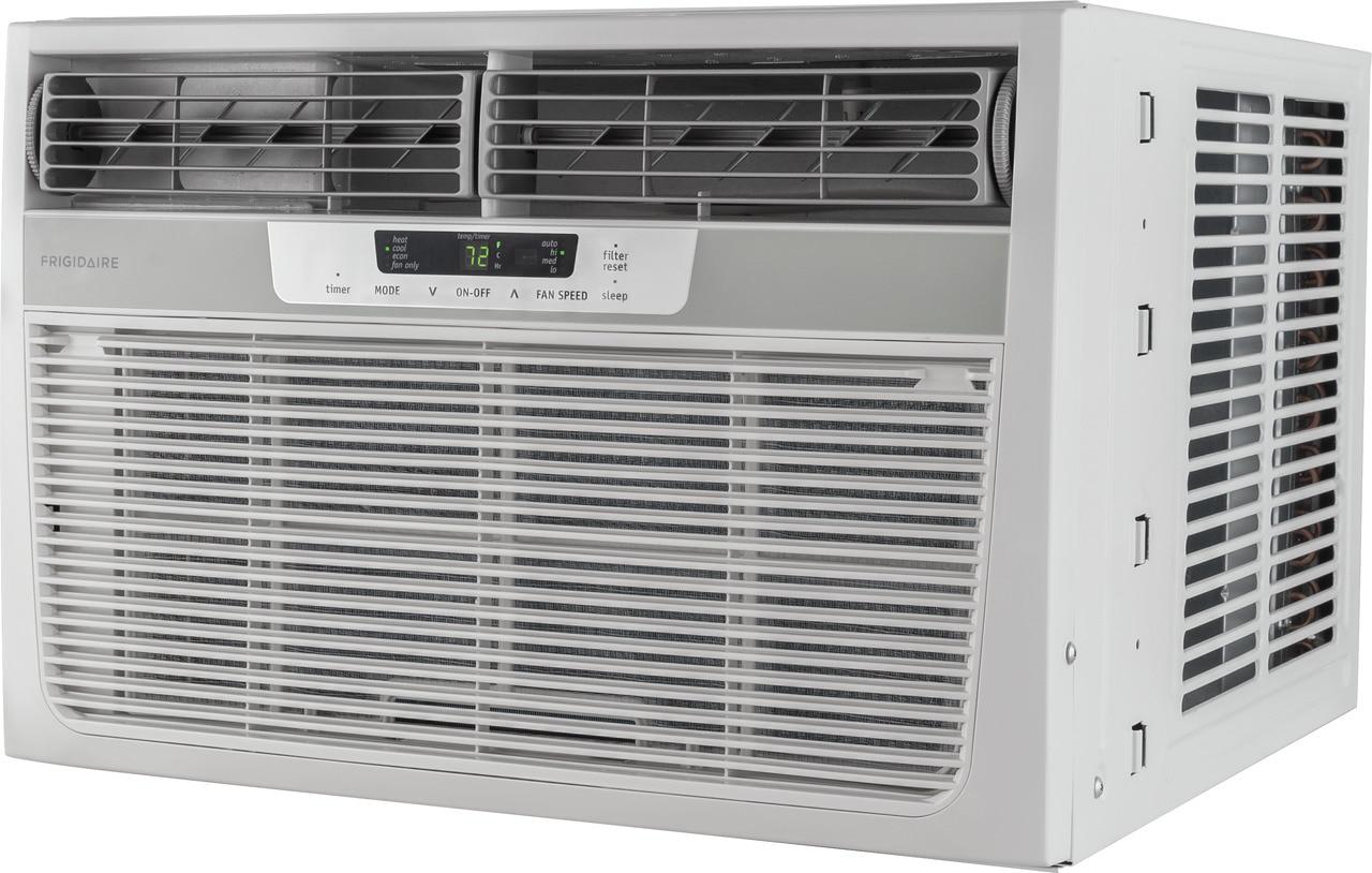 Frigidaire 8,000 BTU Window-Mounted Room Air Conditioner with Supplemental Heat