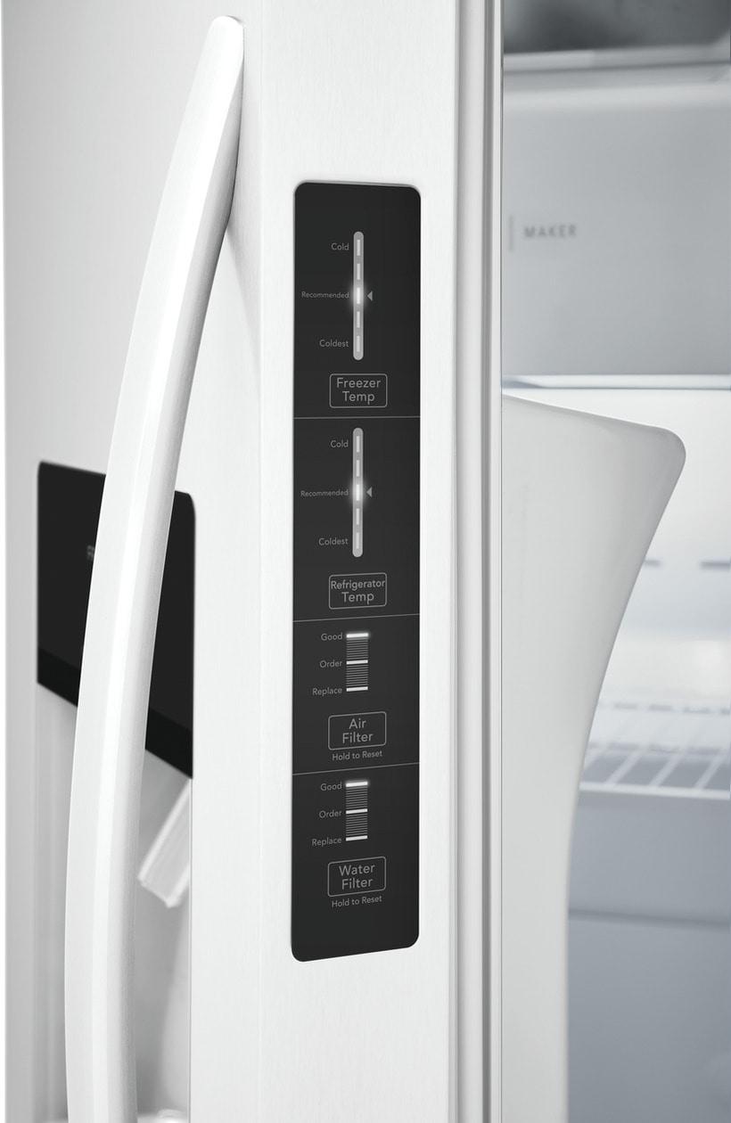 Frigidaire FRSS2623AW 26 Cu. Ft. 36" Standard Depth Side by Side Refrigerator