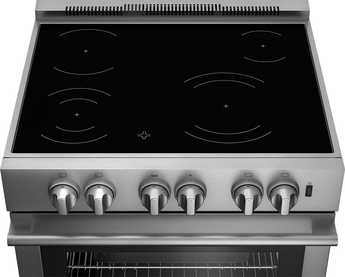 Blomberg Appliances 30in Induction range with 5.7 cu ft self clean oven, slide-in style