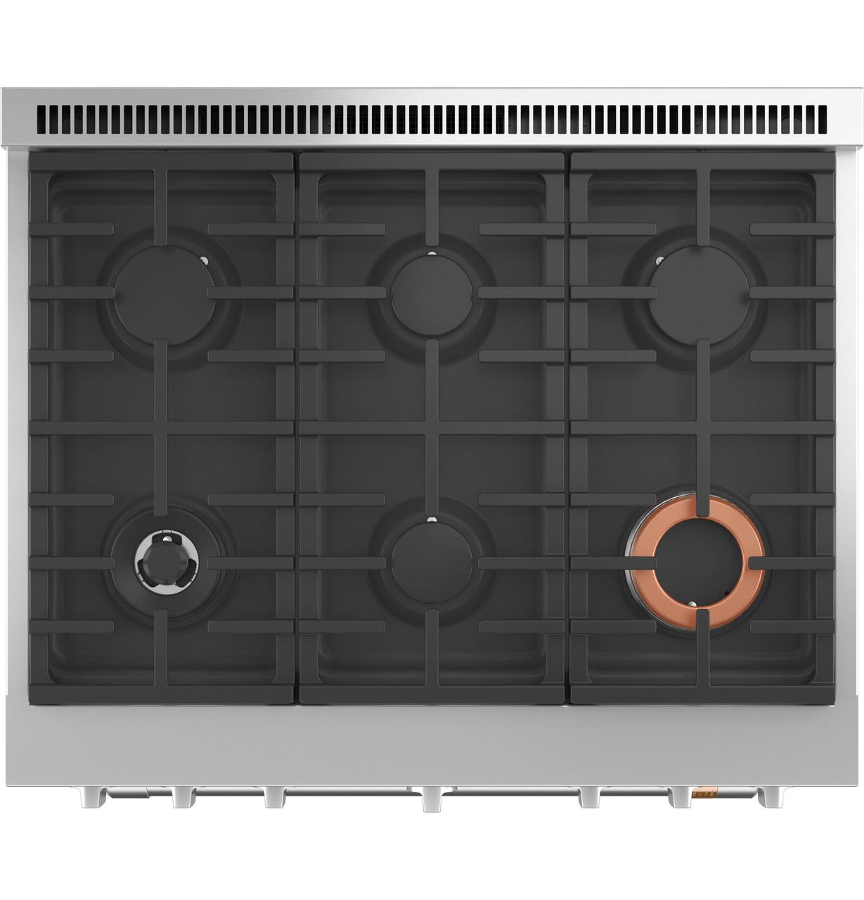 Cafe CGY366P2TS1 CAF(EBACK)™ 36" Smart All-Gas Commercial-Style Range with 6 Burners (Natural Gas)