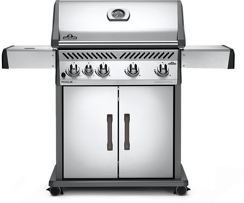 Napoleon Bbq Rogue 525 SB with Range Side Burner , Stainless Steel , Natural Gas