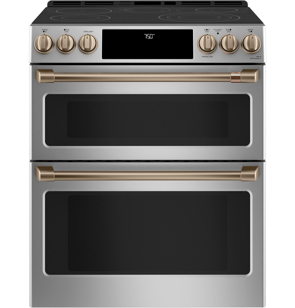 Cafe CXFCEHKPMBZ CAF(EBACK)™ Front Control Electric Knobs and Handles - Brushed Bronze