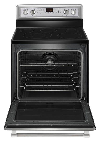 Maytag MER8800DS 30-inch Wide Electric Range with Convection and Power Preheat - 6.2 cu. ft.