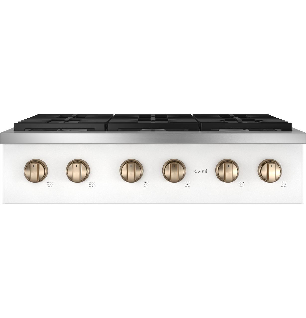 Cafe CGU366P4TW2 CAF(EBACK)™ 36" Commercial-Style Gas Rangetop with 6 Burners (Natural Gas)