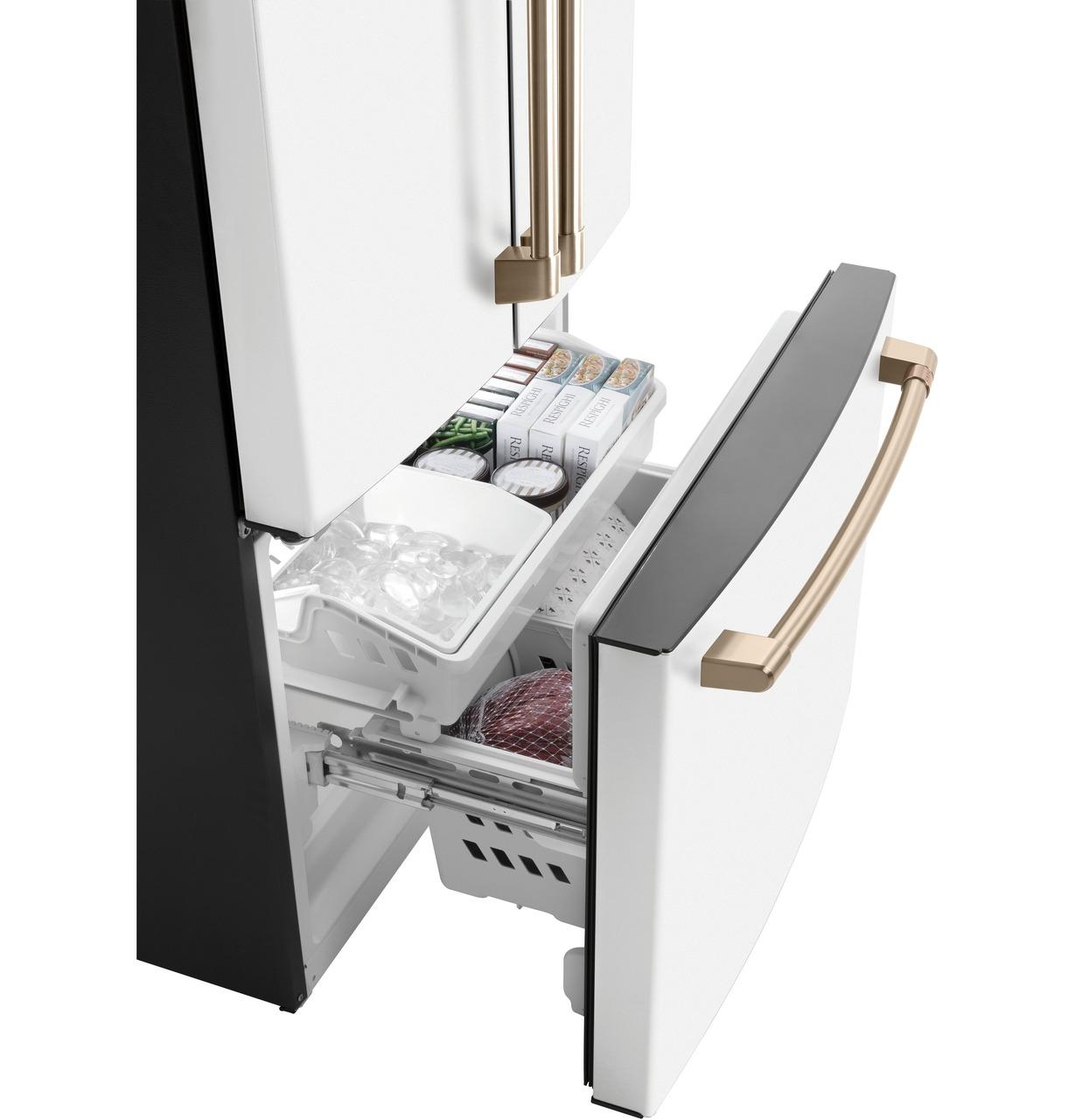 Cafe CWE19SP4NW2 CAF(EBACK)™ ENERGY STAR 18.6 Cu. Ft. Counter-Depth French-Door Refrigerator