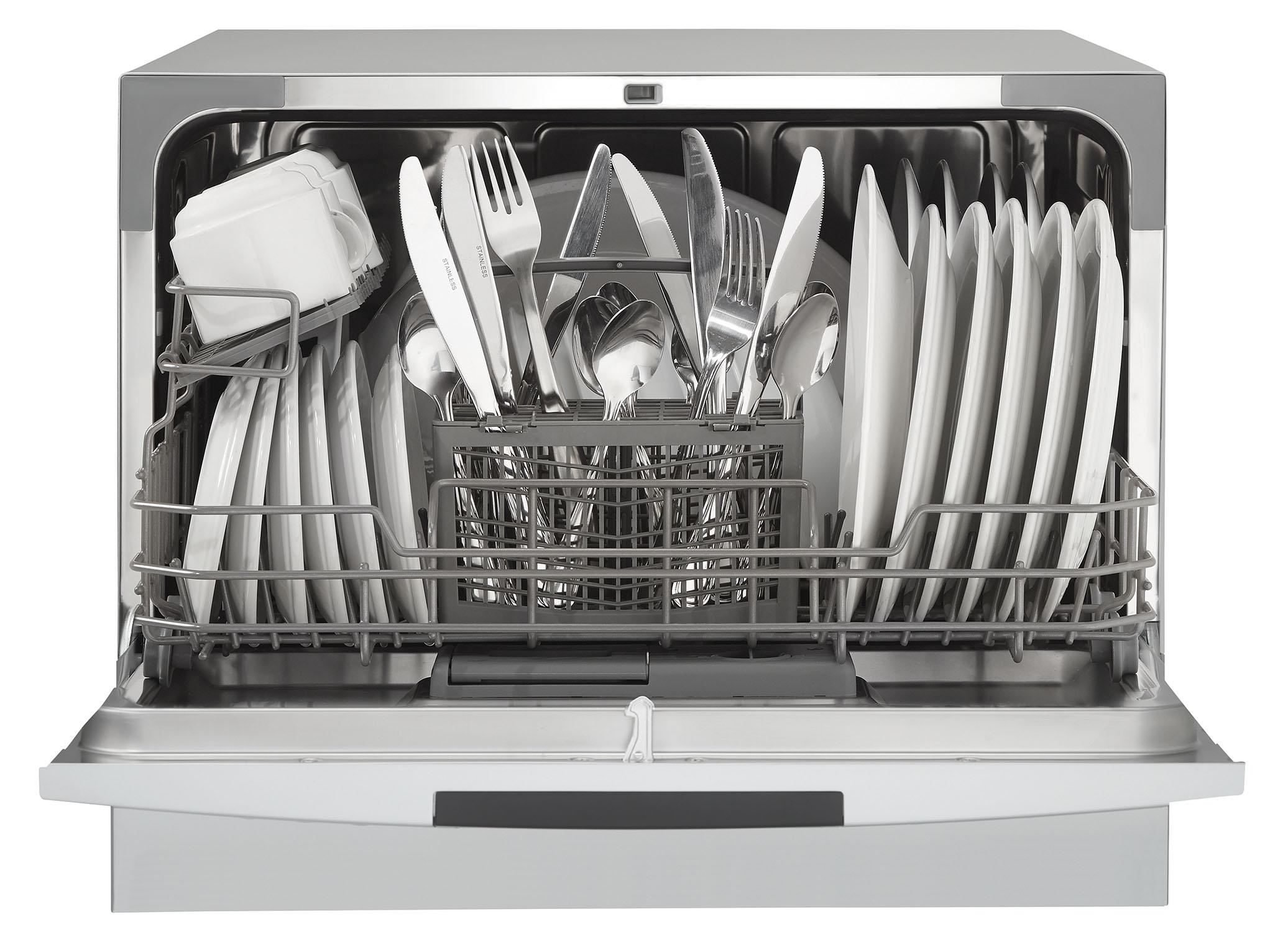 DDW631SDB Danby 6 Place Setting Countertop Dishwasher in Silver