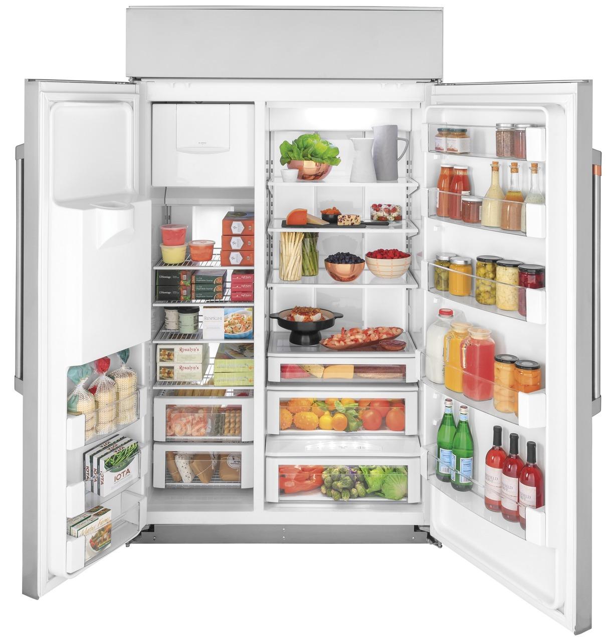 Caf(eback)™ 48" Smart Built-In Side-by-Side Refrigerator with Dispenser