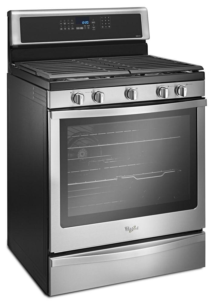 Whirlpool WFG745H0FS 5.8 Cu. Ft. Freestanding Gas Range with EZ-2-Lift Hinged Grates