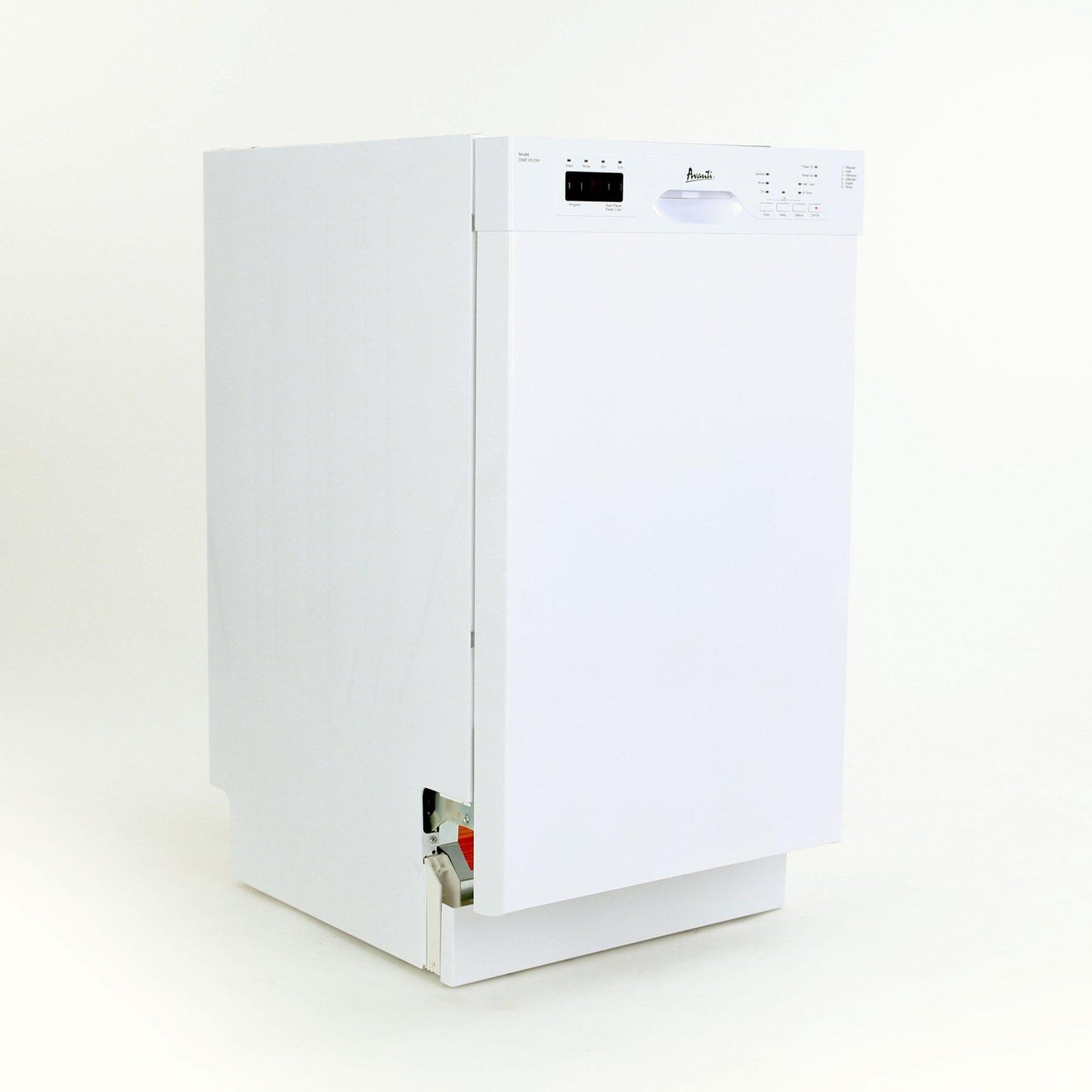 DWF18V0W Avanti 18" Built In Dishwasher - White