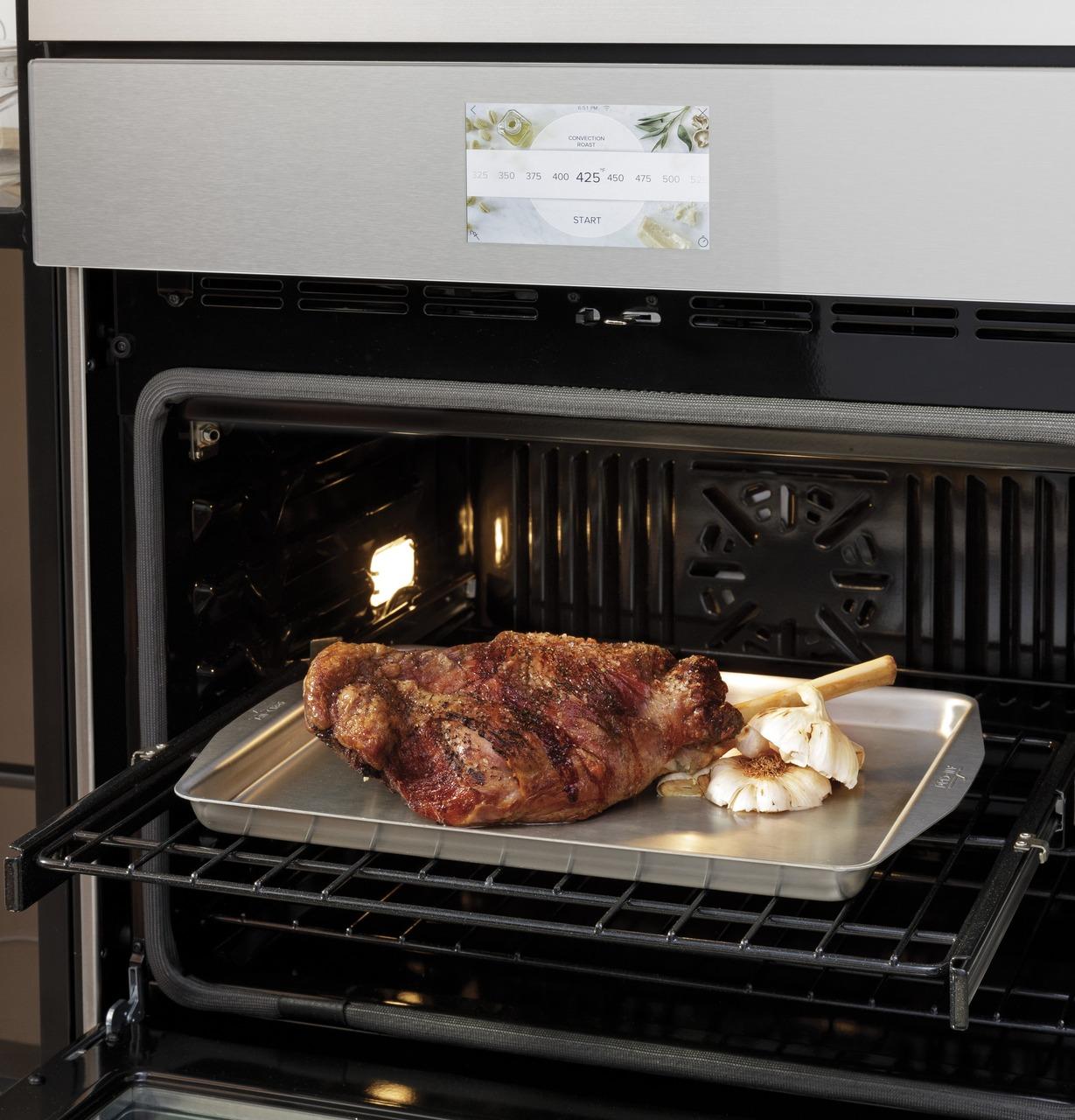 Cafe CTS70DM2NS5 CAF(EBACK)™ 30" Smart Single Wall Oven with Convection in Platinum Glass