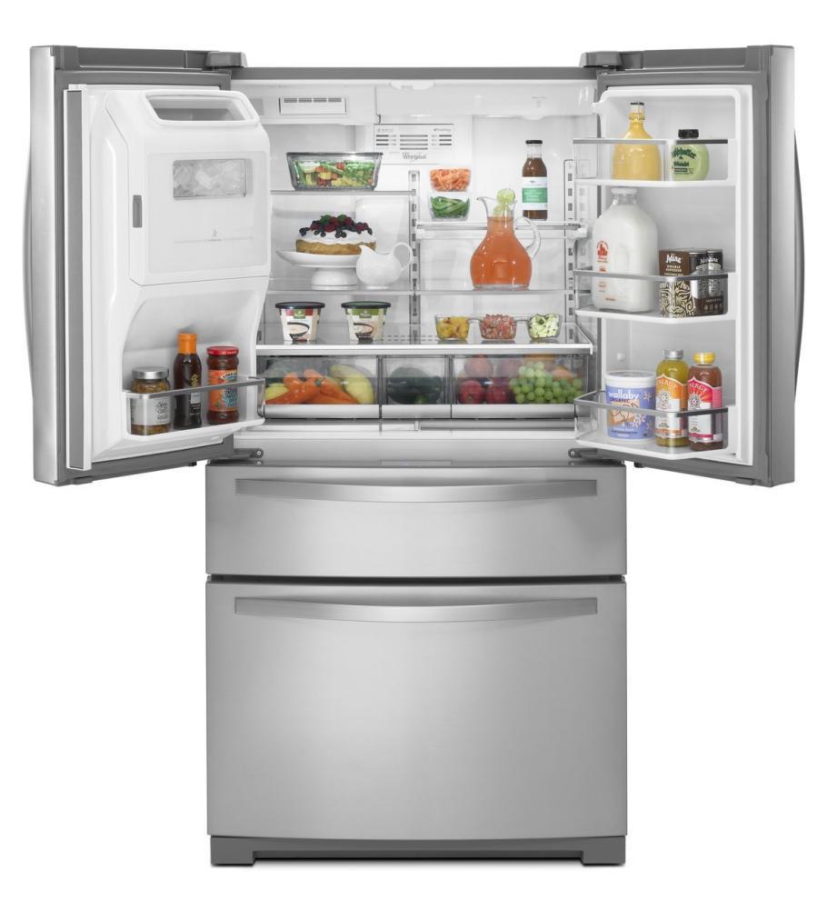 Whirlpool WRX988SIBB 36-inch Wide 4-Door Refrigerator with More Flexible Storage - 26 cu. ft.