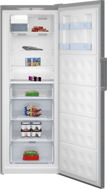 Beko BUFR2715SSIM 28" Manhattan Stainless Steel Upright Freezer with Auto Ice Maker