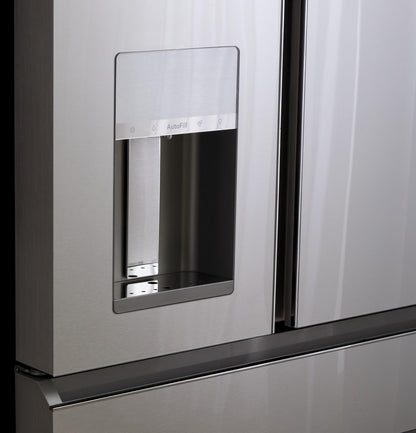 Cafe CVE28DM5NS5 CAF(EBACK)™ ENERGY STAR® 27.8 Cu. Ft. Smart 4-Door French-Door Refrigerator in Platinum Glass