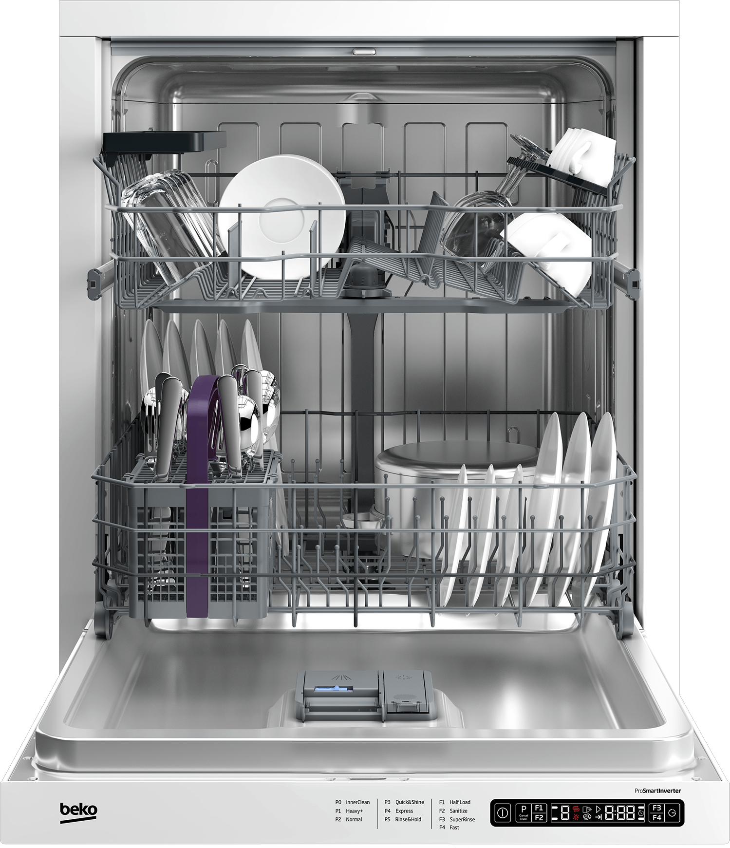 Beko Full Size Dishwasher with (14 place settings, 48.0