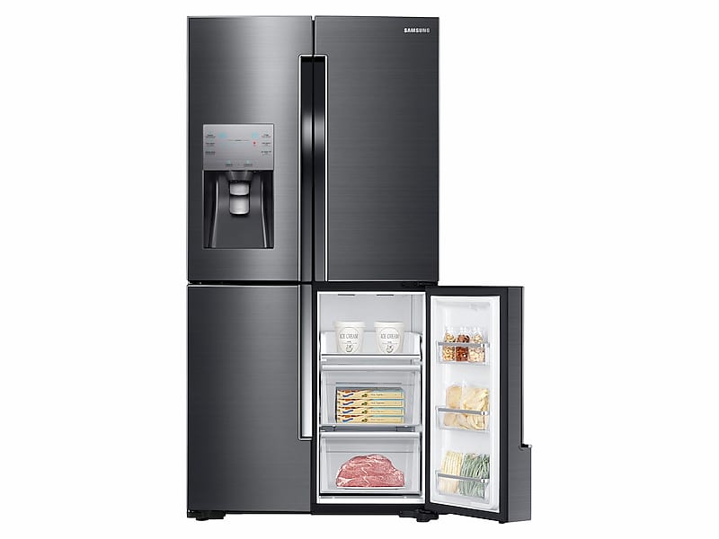 23 cu. ft. Counter Depth 4-Door Flex™ Refrigerator with FlexZone™ in Black Stainless Steel