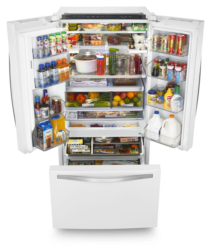 Whirlpool WRF992FIFH 36-inch Wide French Door Refrigerator with Infinity Slide Shelf - 32 cu. ft.