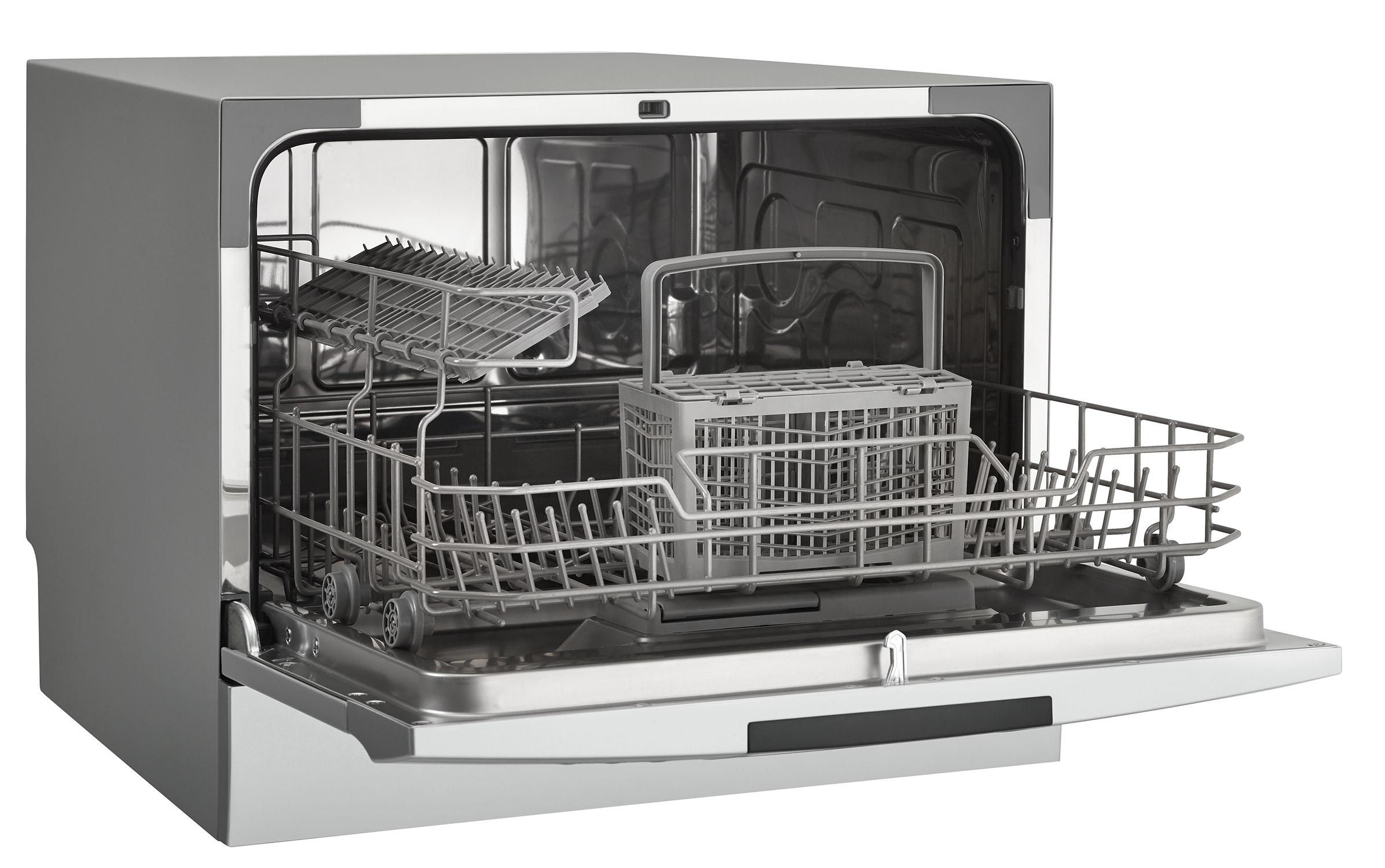 DDW631SDB Danby 6 Place Setting Countertop Dishwasher in Silver