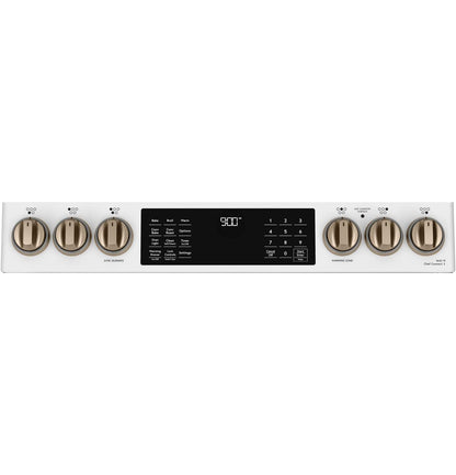 Cafe CHS900P4MW2 CAF(EBACK)™ 30" Smart Slide-In, Front-Control, Induction and Convection Range with Warming Drawer