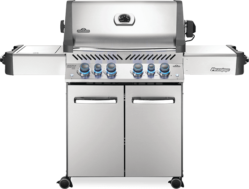 Napoleon Bbq Prestige 500 RSIB with Infrared Side and Rear Burners , Natural Gas, Stainless Steel