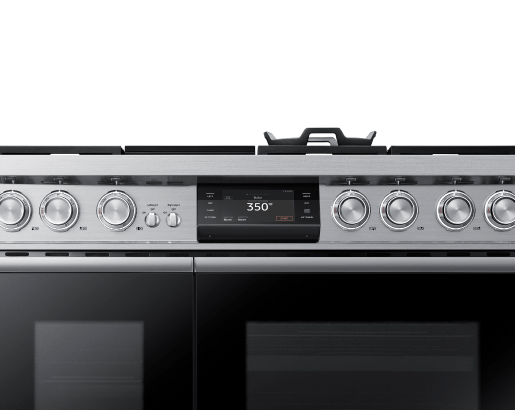 Dacor DOP48M96DLS 48" Pro Dual-Fuel Steam Range, Silver Stainless Steel, Natural Gas