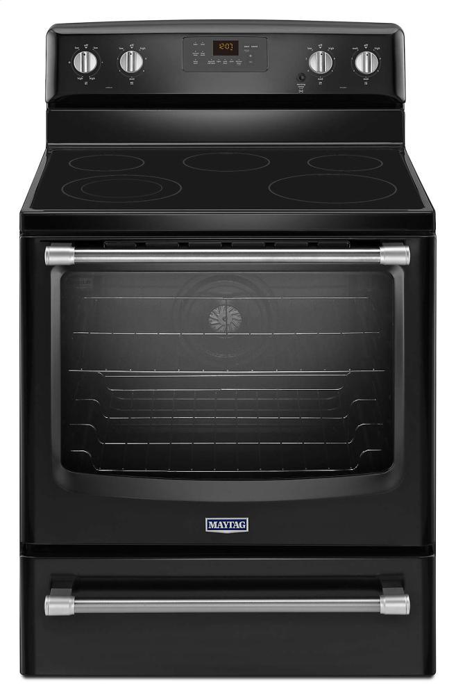 Maytag MER8700DE 30-inch Wide Electric Range with Convection and Power™ Element - 6.2 cu. ft.