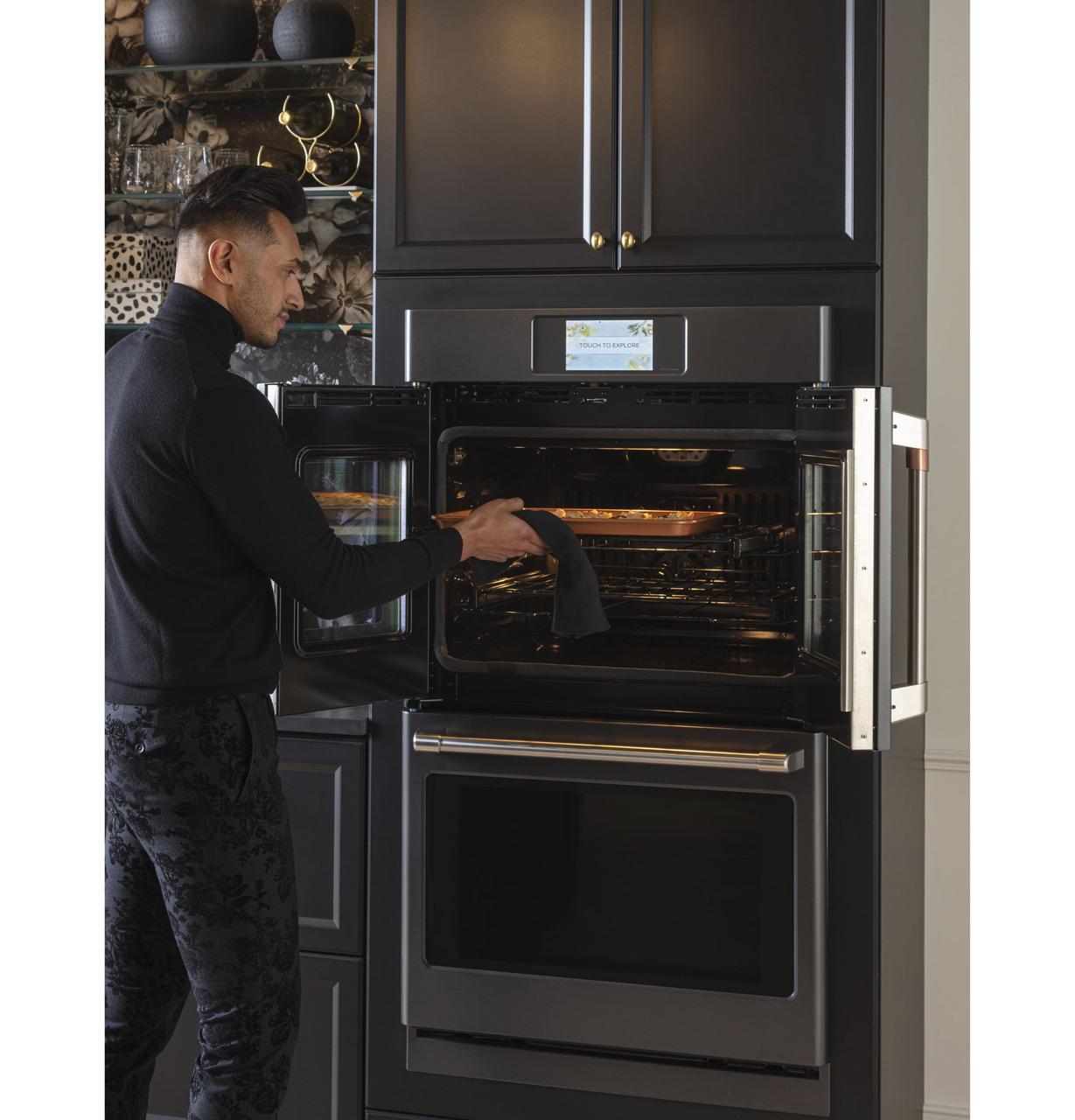 Cafe CTD90FP3ND1 CAF(EBACK)™ Professional Series 30" Smart Built-In Convection French-Door Double Wall Oven
