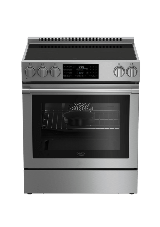 Beko 30" Stainless Steel Slide-In Electric Range