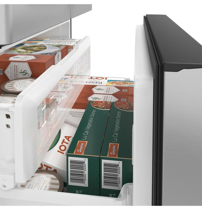 Cafe CYE22TP2MS1 CAF(EBACK)™ ENERGY STAR® 22.1 Cu. Ft. Smart Counter-Depth French-Door Refrigerator with Hot Water Dispenser