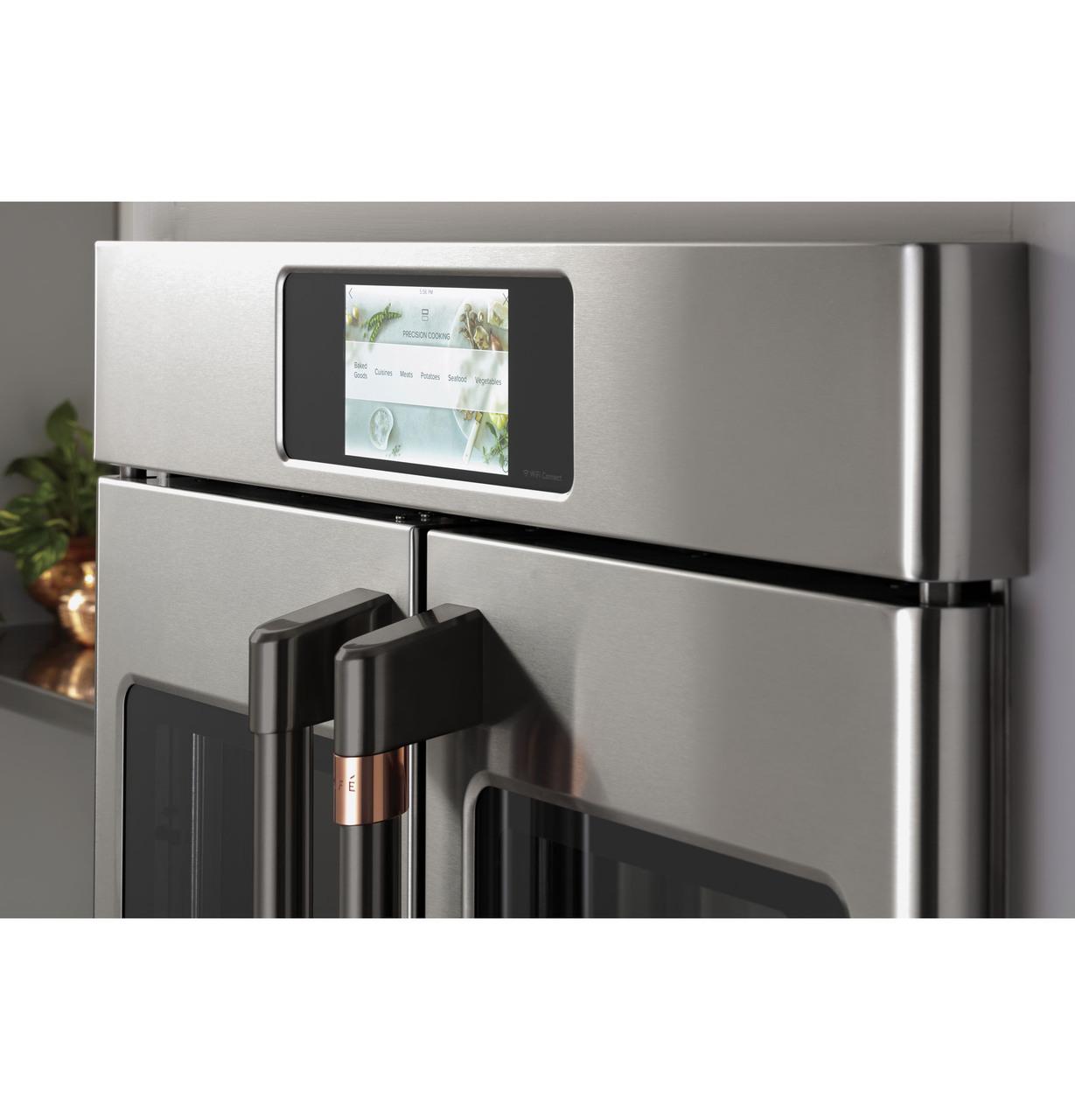 Cafe CTS90FP2NS1 CAF(EBACK)™ Professional Series 30" Smart Built-In Convection French-Door Single Wall Oven