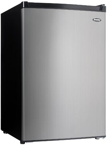 Danby 4.5 cu. ft. Compact Fridge with True Freezer in Stainless Steel