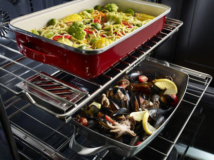 Kitchenaid KFGS530ESS 30-Inch 5 Burner Gas Convection Range with Warming Drawer - Stainless Steel