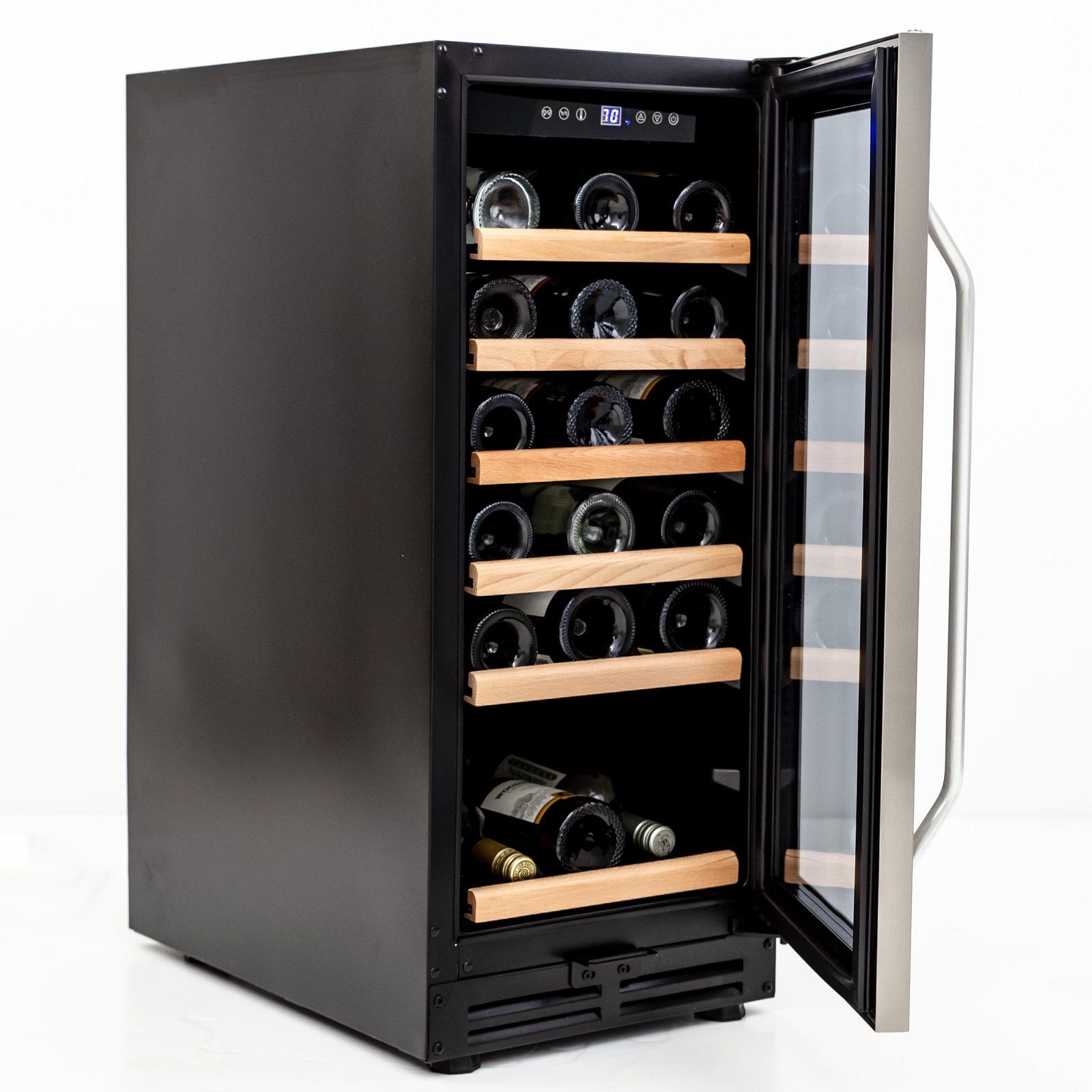 Avanti 30 Bottle Wine Cooler - Stainless Steel with Black Cabinet / 30 Bottles