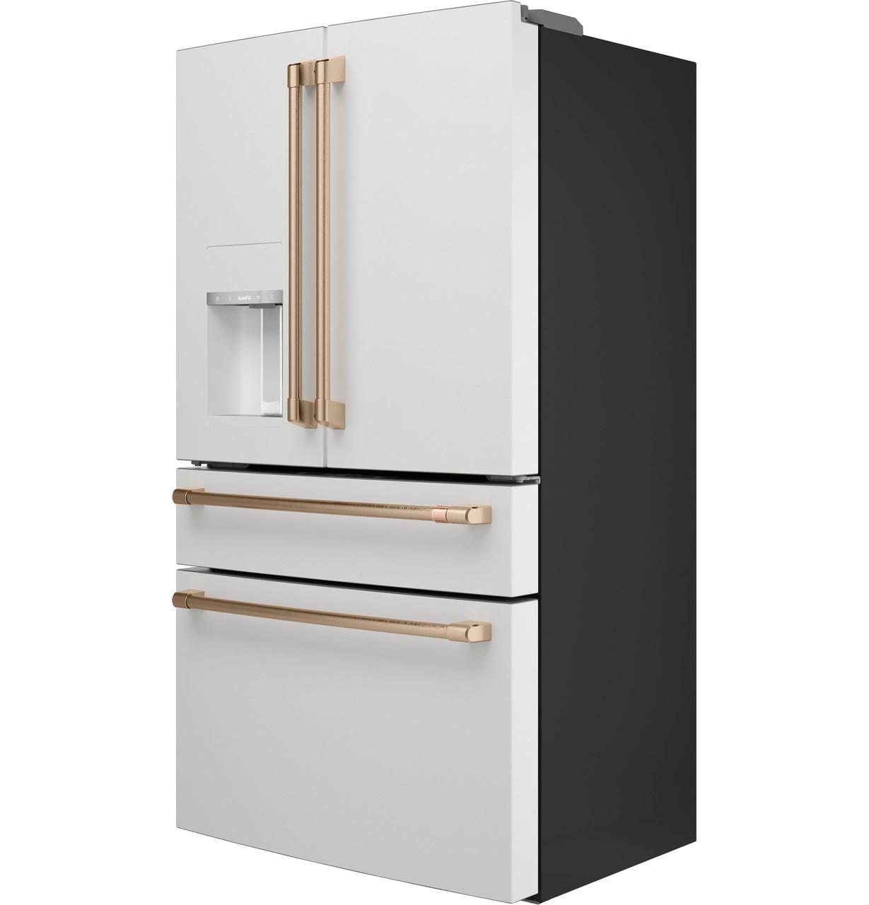 Cafe CXE22DP4PW2 CAF(EBACK)™ ENERGY STAR 22.3 Cu. Ft. Smart Counter-Depth 4-Door French-Door Refrigerator
