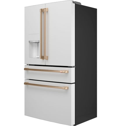Cafe CXE22DP4PW2 CAF(EBACK)™ ENERGY STAR 22.3 Cu. Ft. Smart Counter-Depth 4-Door French-Door Refrigerator