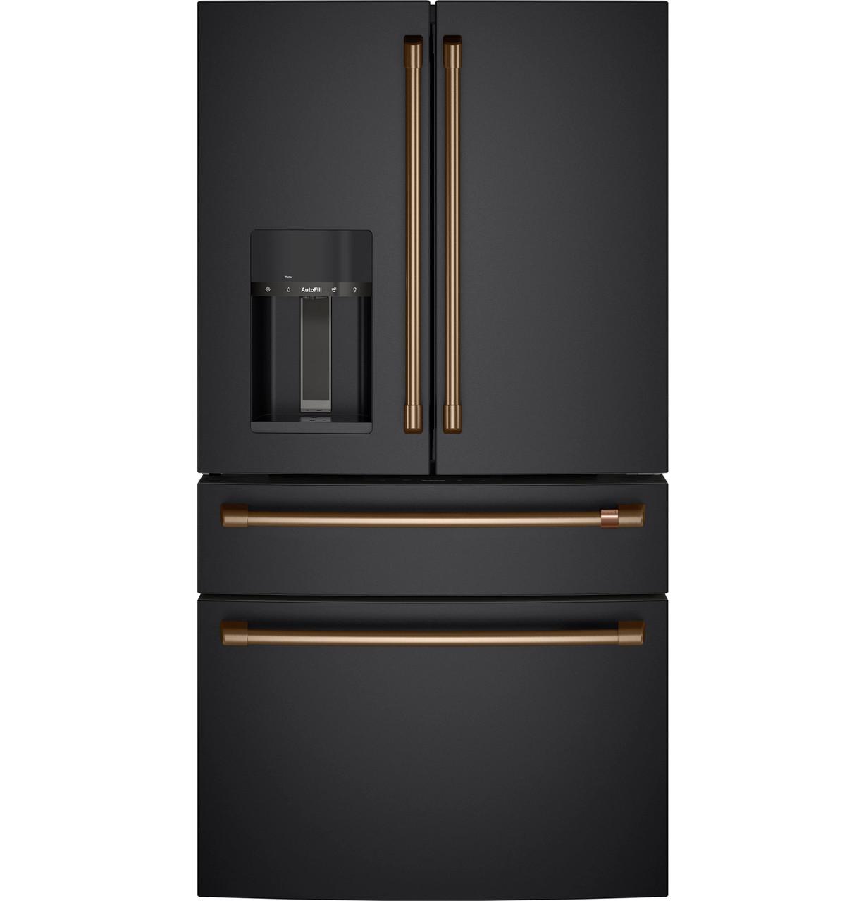 Cafe CXE22DP3PD1 CAF(EBACK)™ ENERGY STAR® 22.3 Cu. Ft. Smart Counter-Depth 4-Door French-Door Refrigerator