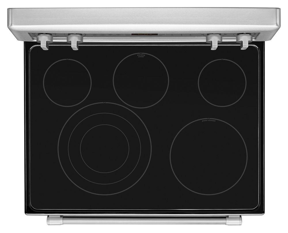 Maytag MER8850DS 30-inch Wide Electric Range with Convection and Warming Drawer - 6.2 cu. ft.