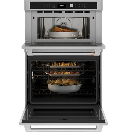 Cafe CTC912P2NS1 CAF(EBACK)™ 30 in. Combination Double Wall Oven with Convection and Advantium® Technology