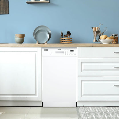 Danby 18" Wide Built-in Dishwasher in White