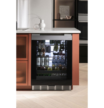 Cafe CCR06BM2PS5 CAF(EBACK)™ Beverage Center in Platinum Glass