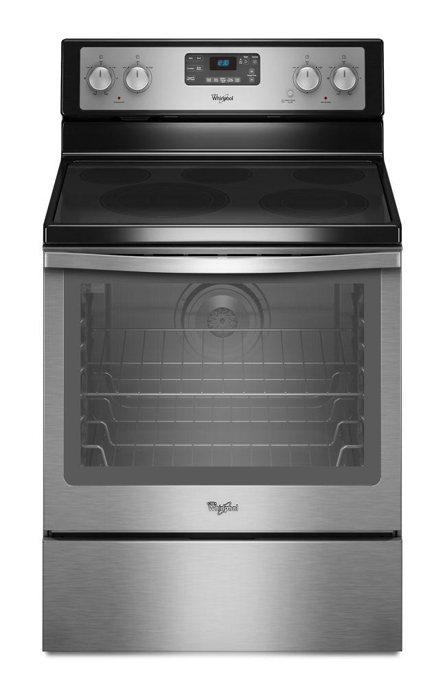 Whirlpool WFE540H0AS 6.2 cu. ft. Capacity Electric Range with AquaLift® Self-Clean Technology