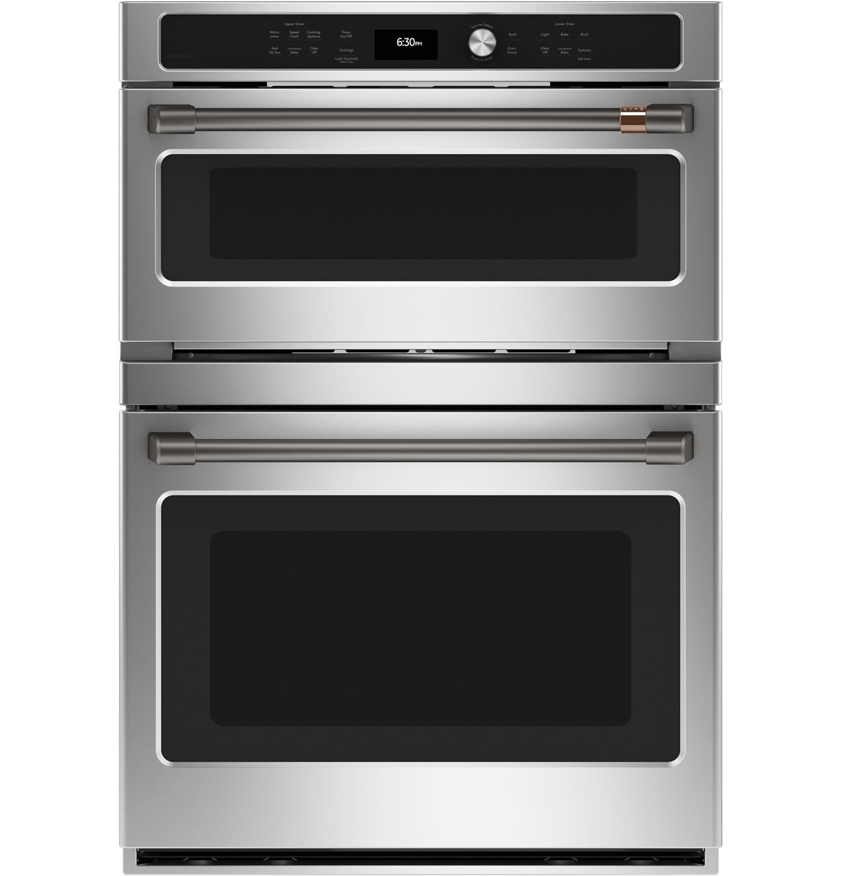 Cafe CTC912P2NS1 CAF(EBACK)™ 30 in. Combination Double Wall Oven with Convection and Advantium® Technology
