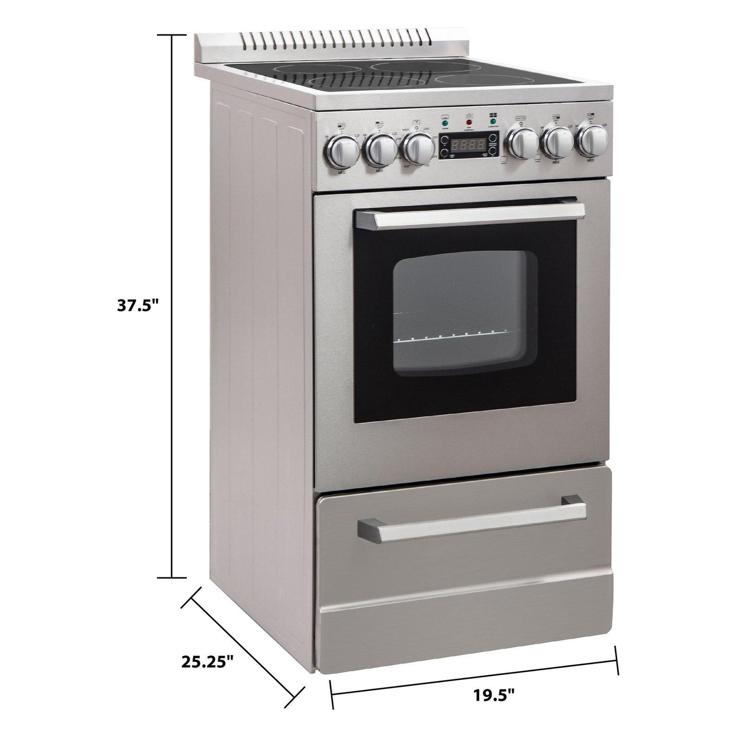 DER20P3S Avanti ELITE Series 20" Electric Range Oven